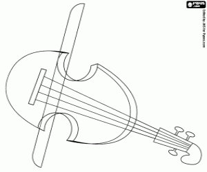 Violin for symphonic rock coloring page