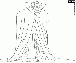 Vlad, the father of Dracula coloring page