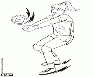 Volleyball at the Summer Olympics coloring page