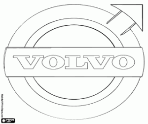 Volvo logo coloring page