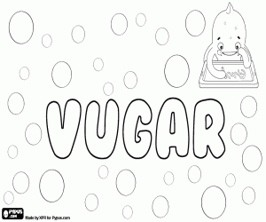 Vugar, variant of Vüqar and Waqar coloring page