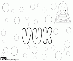 Vuk, Serbian name for boy coloring page