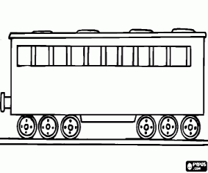 Wagon train coloring page