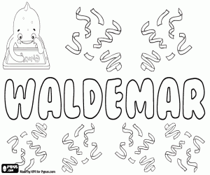 Waldemar, variant of Valdemar coloring page