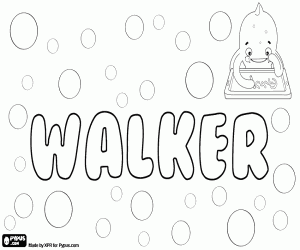 Walker, name of English origin coloring page