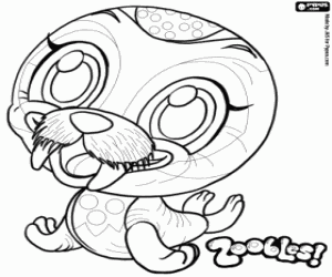 Walrus Zooble from Chillville coloring page