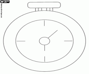 The watch of the White Rabbit coloring page