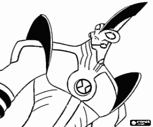 Way Big, the largest Ben 10 alien coloring page