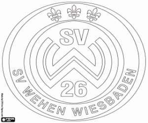 Wehen Wiesbaden badge coloring page