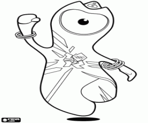 Wenlock, London 2012 mascot coloring page