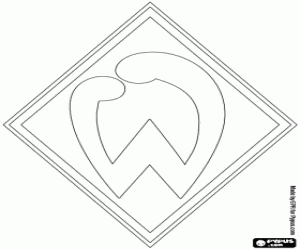 Werder Bremen badge coloring page