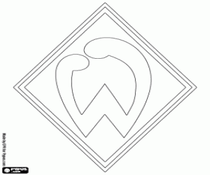 Werder Bremen logo coloring page