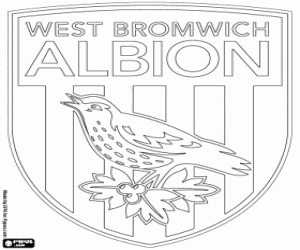 West Bromwich Albion logo coloring page