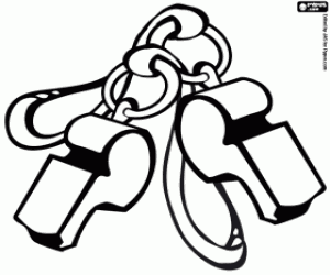 Whistles coloring page
