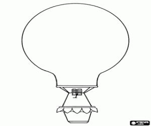 White balloon coloring page