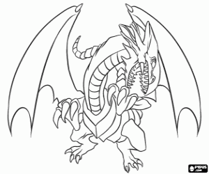 White Dragon, Yu-Gi-Oh coloring page