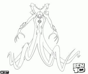 Wildvine, Ben 10 alien coloring page