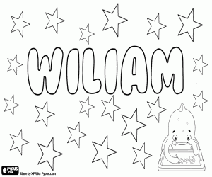 Wiliam, variant of William coloring page