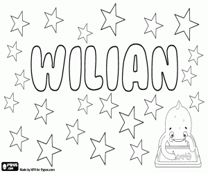 Wilian, variant of William coloring page