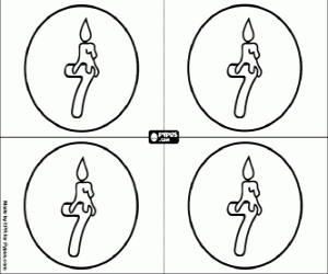 We will celebrate my seven birthday coloring page