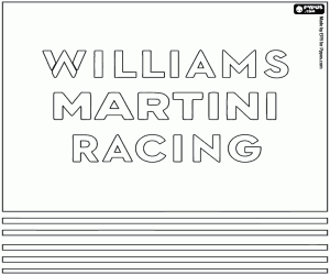 Williams Martini Racing logo coloring page