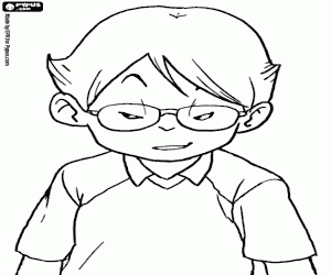 Willy is a footballer of Raimon coloring page