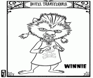 Winnie, daughter of the werewolf coloring page