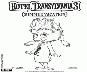 Winnie in Hotel Transylvania 3 coloring page