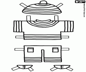 Winter clothes for the dress up game coloring page