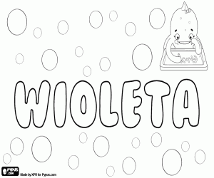Wioleta, variant of Wioletta coloring page