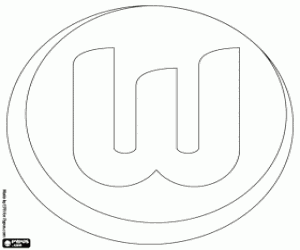 Wolfsburg badge coloring page
