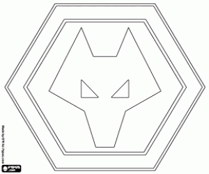 Wolverhampton Wanderers emblem coloring page
