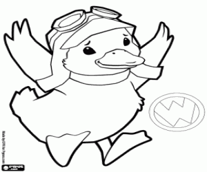 Wonder Pets: The duckling Ming-Ming coloring page