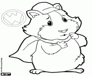 Wonder Pets: The guinea pig Linny coloring page