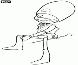 Wooden soldier, The Magic Roundabout coloring page
