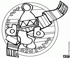 The wool clothes used in winter coloring page