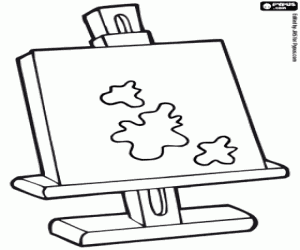 Work of art coloring page