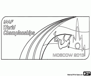 World Championships Athletics 2013 coloring page
