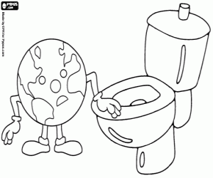 World Day of Toilet coloring page