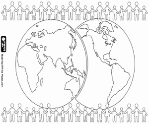World Population Day coloring page