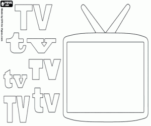World Television Day coloring page