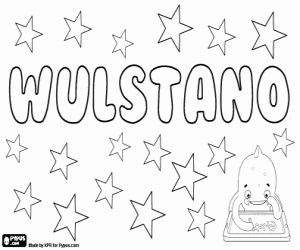 Wulstano, variant of Vulstano coloring page