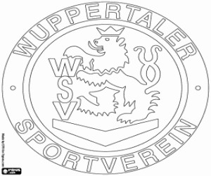 Wuppertaler SV emblem coloring page