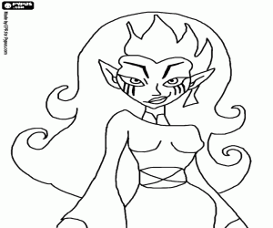 Wuya, the human form coloring page