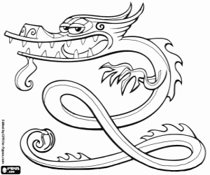 The Xiaolin dragon coloring page