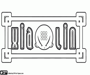 Xiaolin logo coloring page