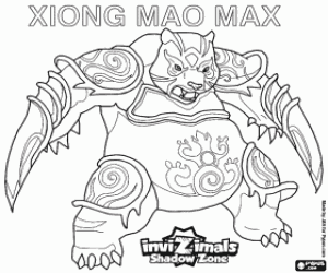 Xiong Mao Max,Invizimals Shadow Zone coloring page