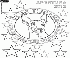Xolos de Tijuana, champion 2012 coloring page