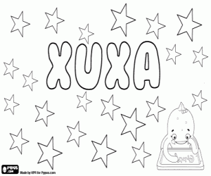 Xuxa, name for girl coloring page