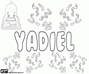 Yadiel, variant of Yehudiel coloring page